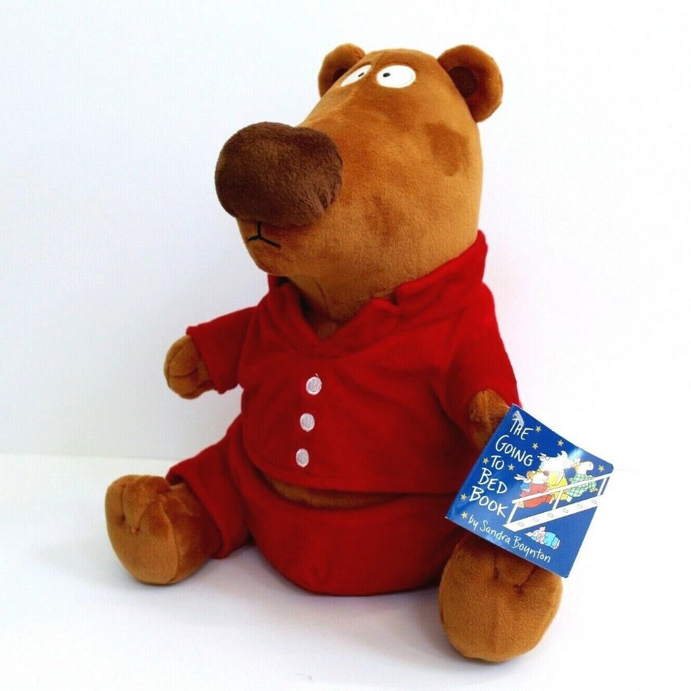 MerryMakers The Going To Bed Book Bear Plush Stuffed Animal 10.5"
